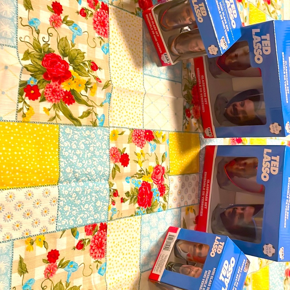 Ted lasso glasses and mini glasses